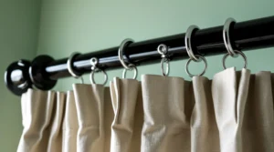how many curtain rings per panel