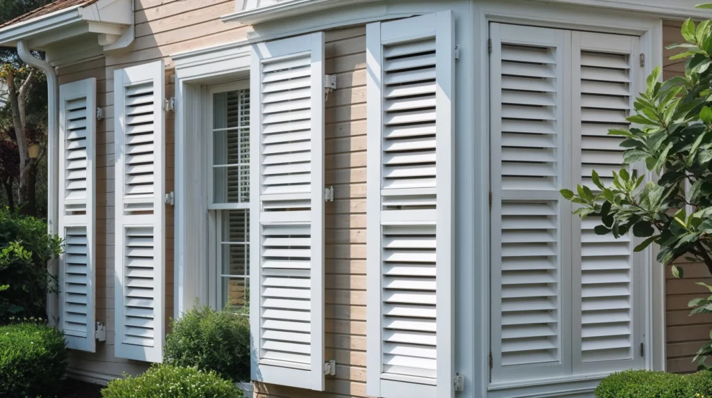 Outdoor Shutters and White Shutters for a Clean Look