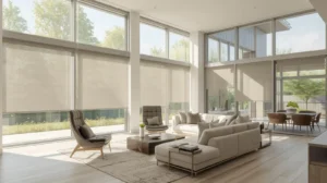 modern window coverings for large windows